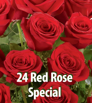 Buy 12 Red Roses Get 12 FREE