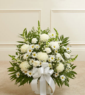 White Sympathy Floor Basket