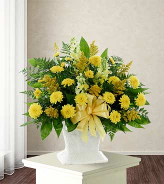 Classic Yellow Mache Basket