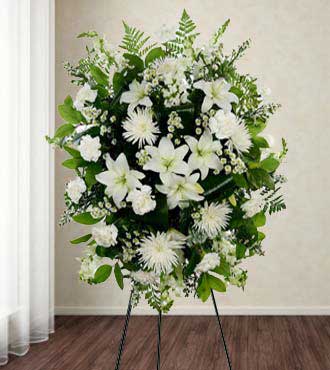 White Standing Spray