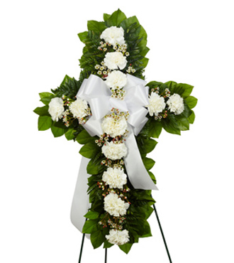 Standing Cross - White