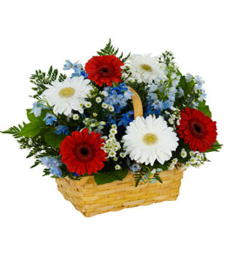 Salute to the Red, White & Blue Basket