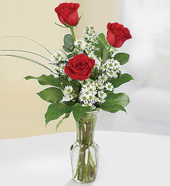 Red Roses - 3 Stems