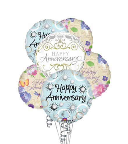 12 Anniversary Balloons
