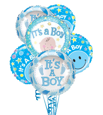 12 Baby Boy Balloons