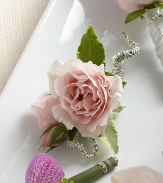 FTD® Pink Spray Rose Boutonniere
