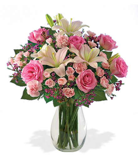 Pleasantly Pink Celebration Bouquet | Blooms Today