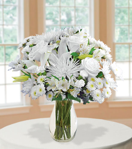 Classic All White Bouquet