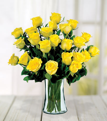 24 Yellow Roses