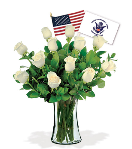 12 White Roses - Coast Guard