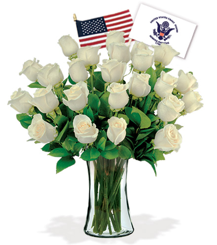 12 White Roses - Coast Guard