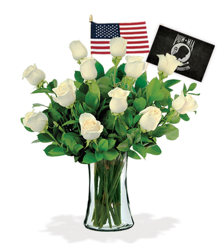 12 White Roses - POW
