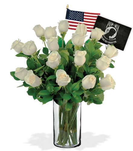 12 White Roses - POW