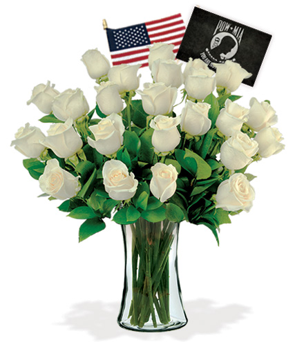 12 White Roses - POW