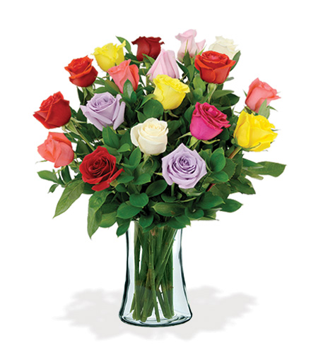 12 Artisan Roses - Multi-Colored