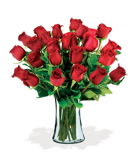 24 Artisan Roses - Red