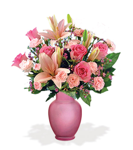 Pink Celebration with Pink Vase Special