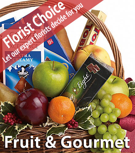 Florist Choice Fruit & Gourmet Basket