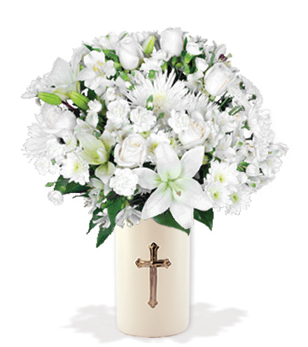 Eternal Blessings with Cross Vase