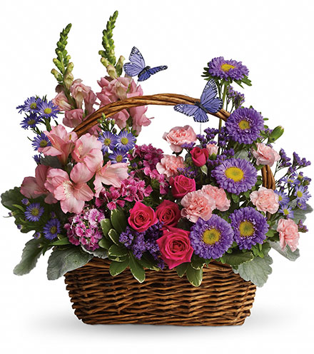 Image of Country Basket Blooms Flower Delivery