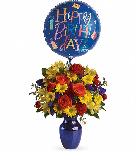 Image of Fly Away Birthday Bouquet Flower Delivery