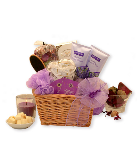 Luxurious Lavender Spa Gift Basket | Blooms Today