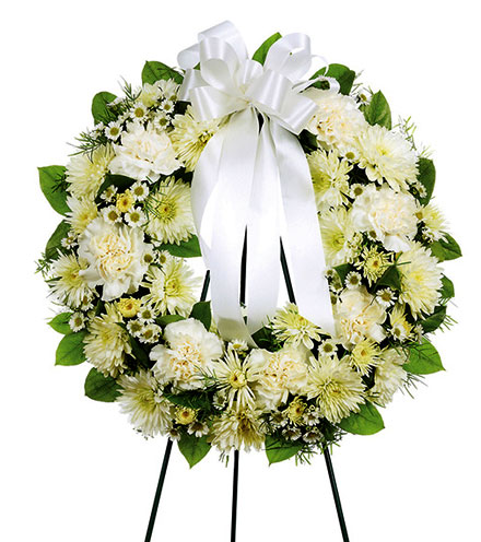 Image of Treasured Thoughts Wreath Flower Delivery