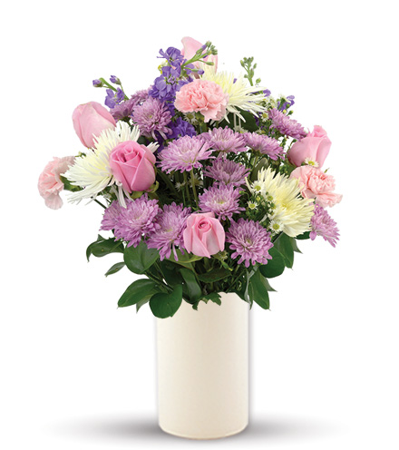 Image of Treasured Moments - Pink, Lavender & White Flower Delivery