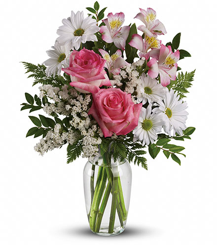 Image of What a Treat Bouquet with Roses Flower Delivery