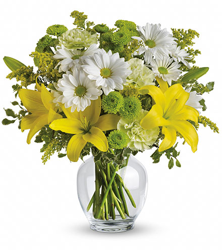 Image of Teleflora's Brightly Blooming Flower Delivery
